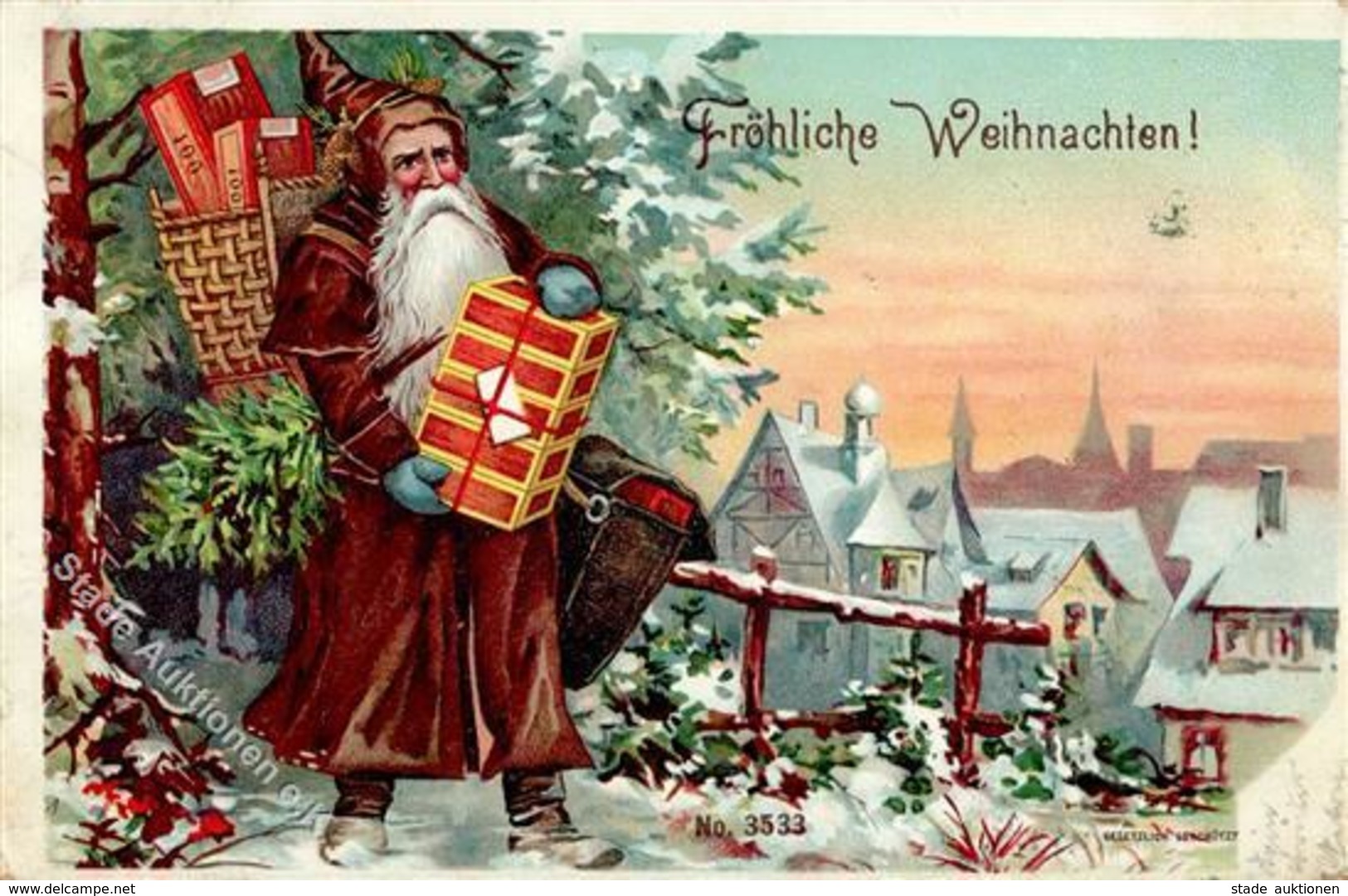 WEIHNACHTSMANN - Litho 1899 I-II - Santa Claus