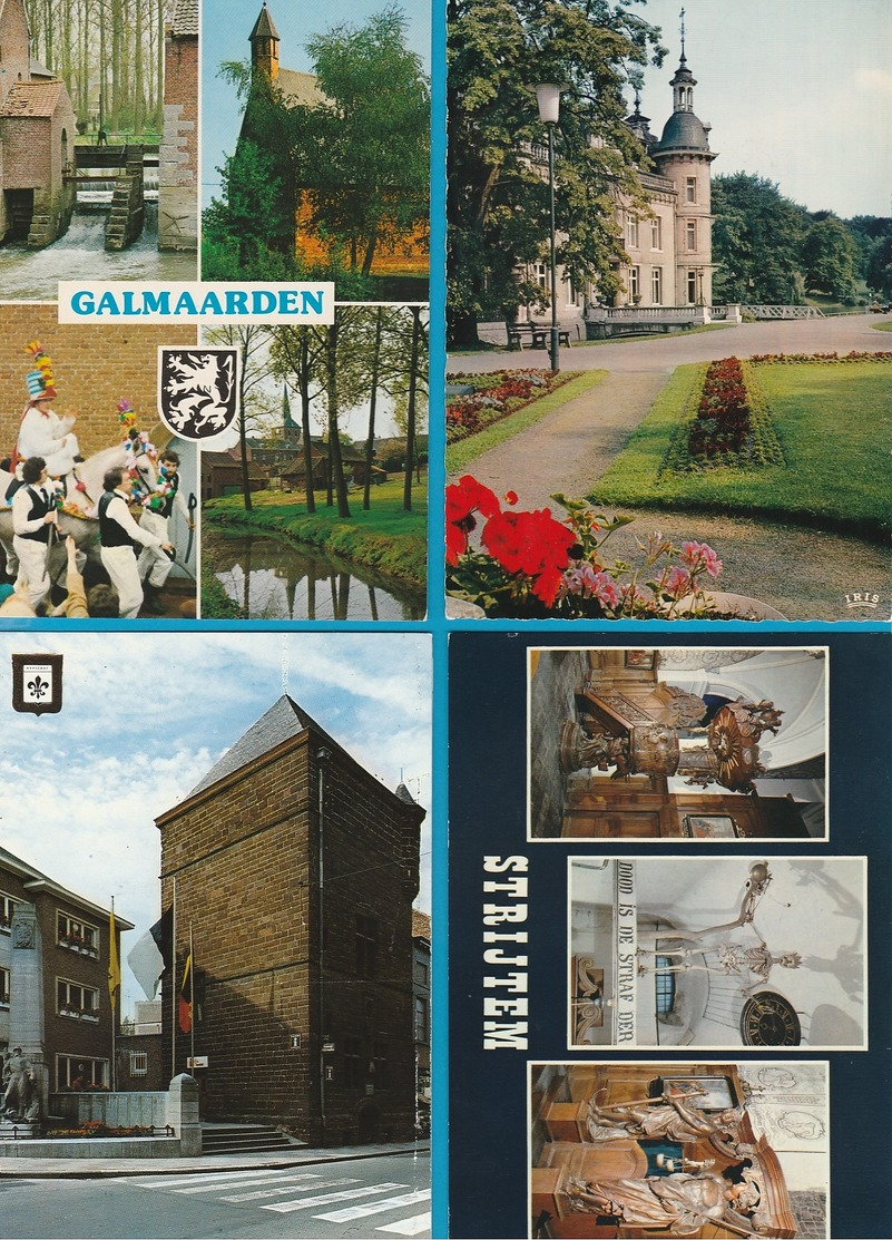 BELGIË Provincie Vlaams Brabant Lot van 60 postkaarten, 60 cartes postales