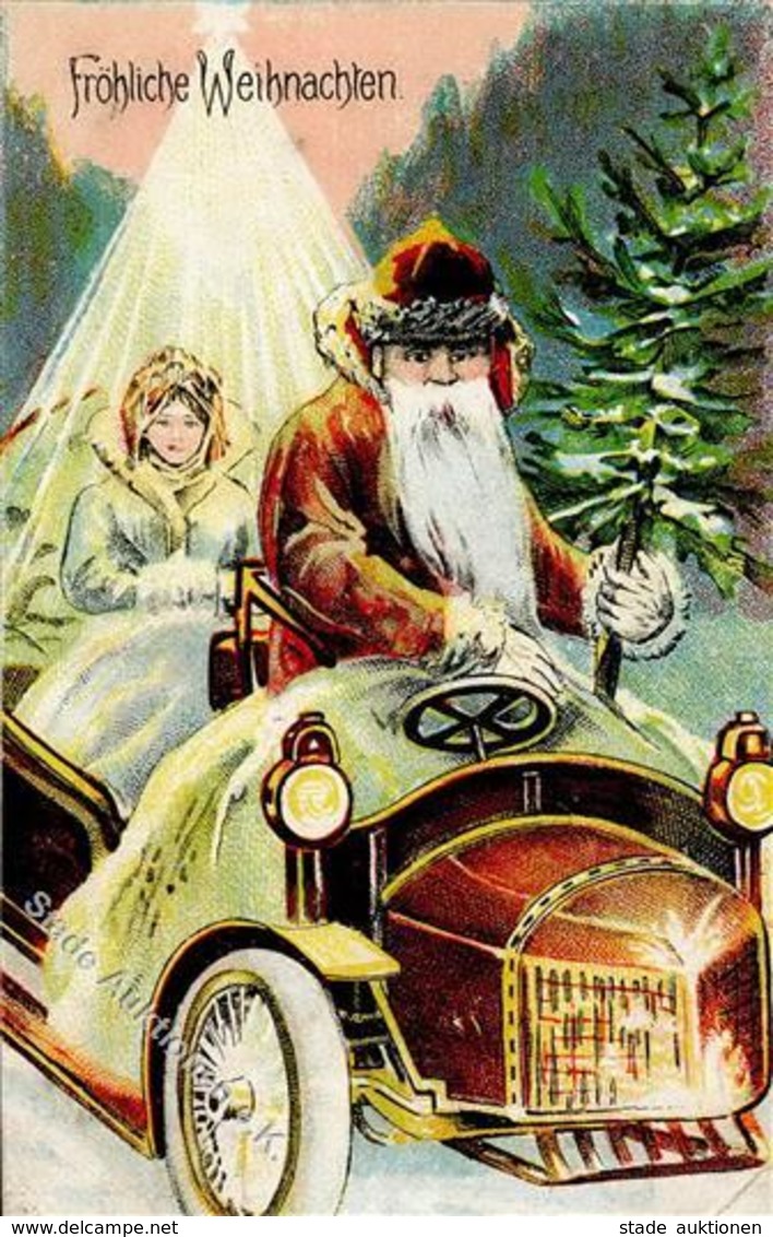 Weihnachtsmann Auto  1909 I-II Pere Noel - Santa Claus