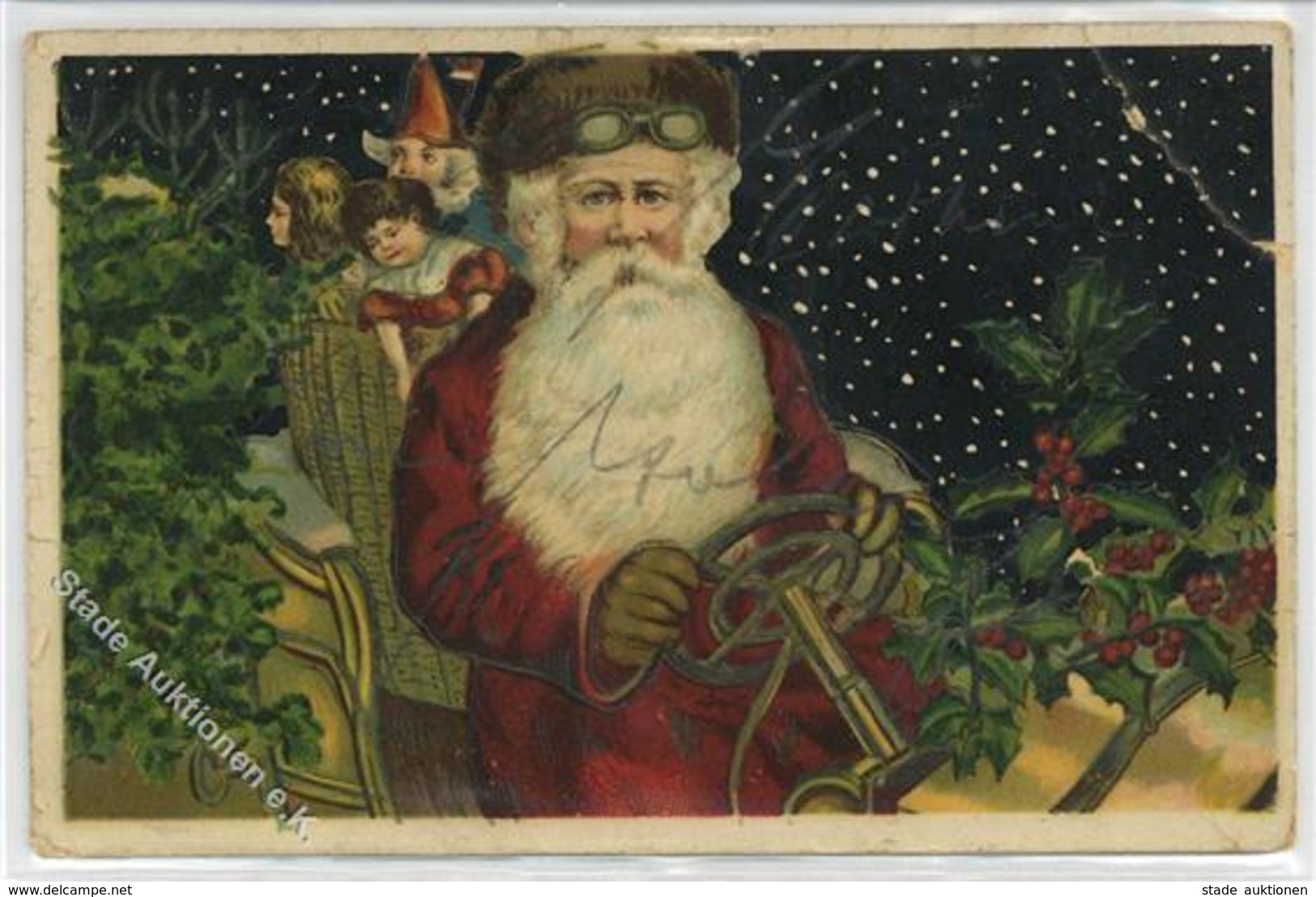 Weihnachtsmann Kinder, Spielzeug II (Eckbug, Fleckig, Abgestoßen) Pere Noel Jouet - Santa Claus