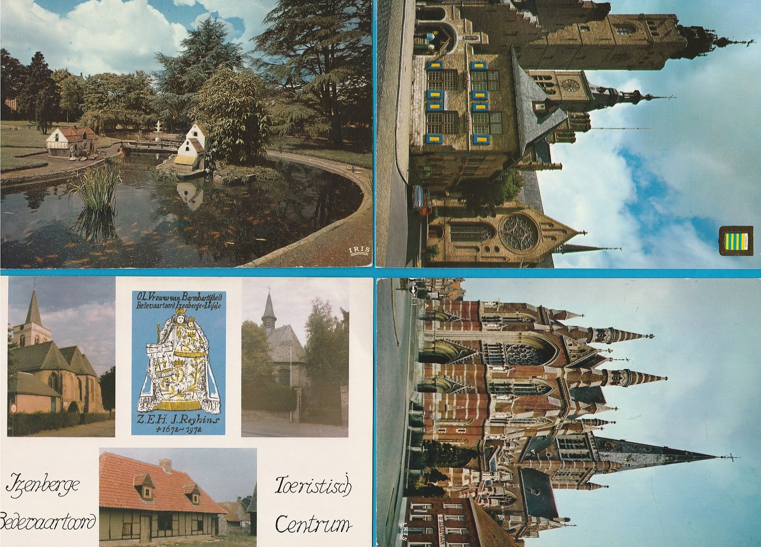 BELGIË Provincie West Vlaanderen Lot van 60 postkaarten, 60 cartes postales