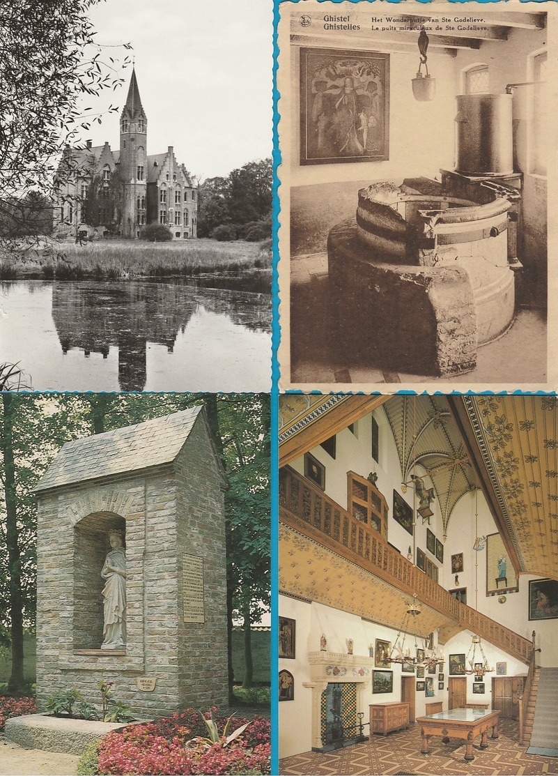 BELGIË Provincie West Vlaanderen Lot van 60 postkaarten, 60 cartes postales
