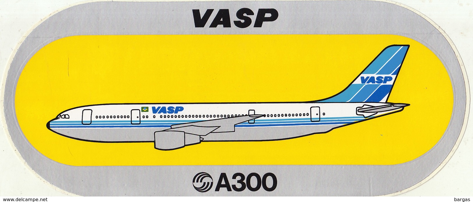 4 Autocollant Airbus A300 Air India VASP - Sin Clasificación