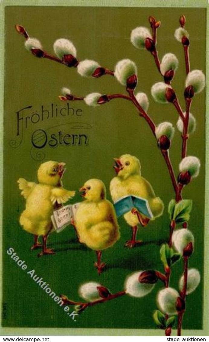 Huhn Ostern  Prägedruck I-II Paques - Altri & Non Classificati