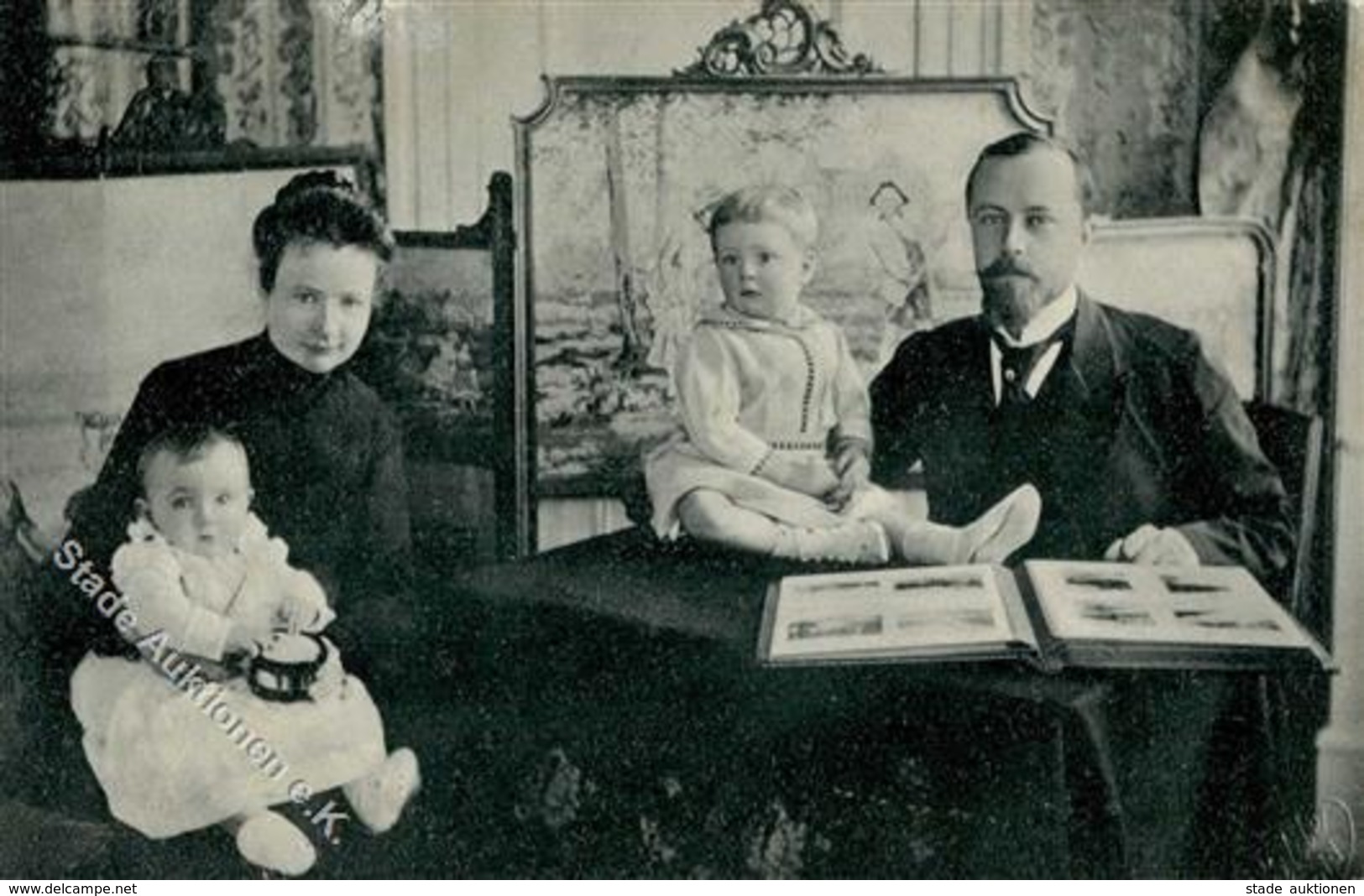 Adel Adel Lippe-Detmold Fürsten Familie 1905 I-II - Familles Royales