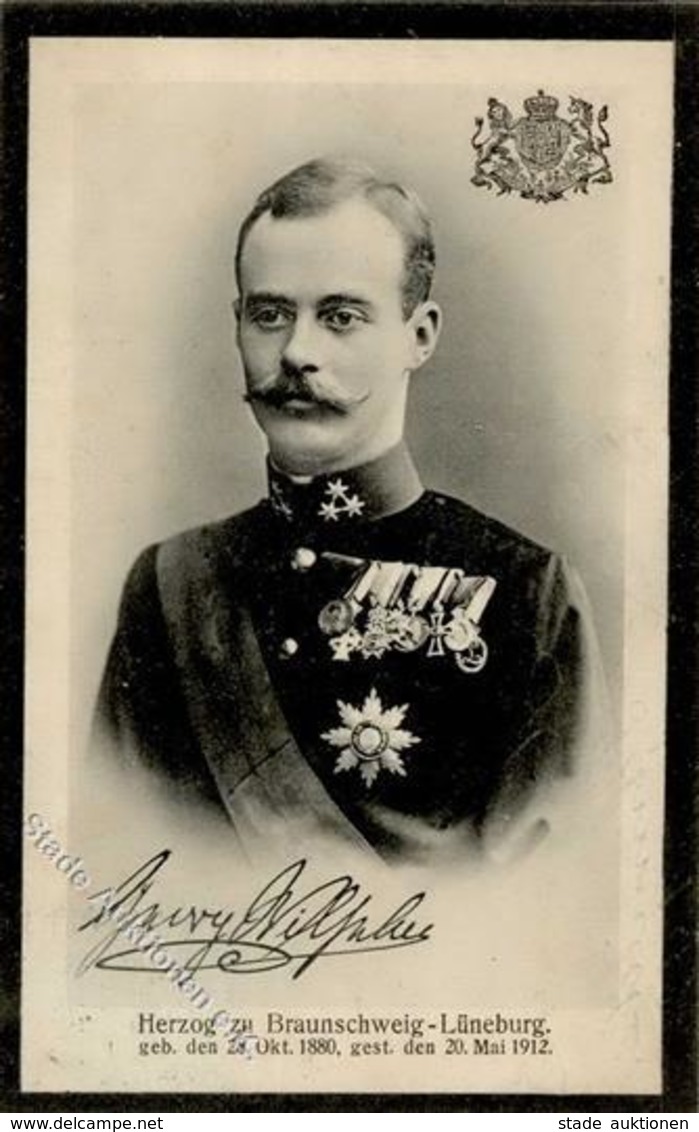 Adel Braunschweig Herzog Georg Wilhelm 1912 I-II - Familles Royales