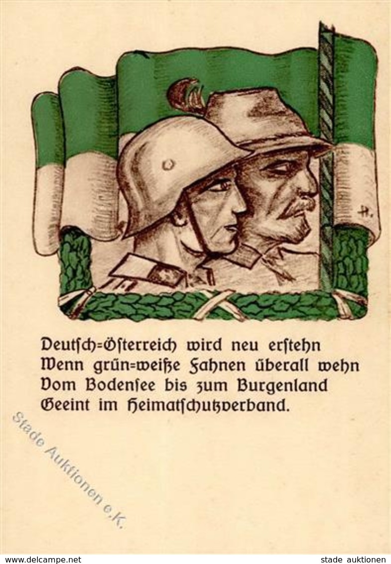 Militär Heimatschutz Österreich Künstler-Karte I-II - Other & Unclassified