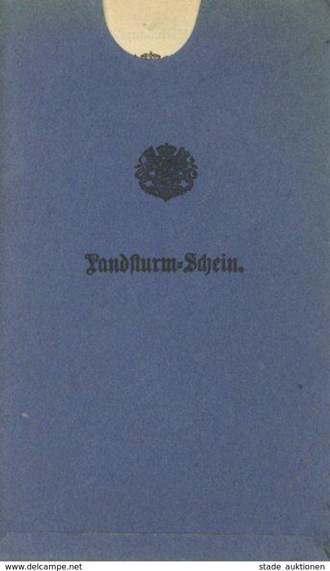 Militär Landsturm-Schein Aushebung 1898 I-II - Autres & Non Classés