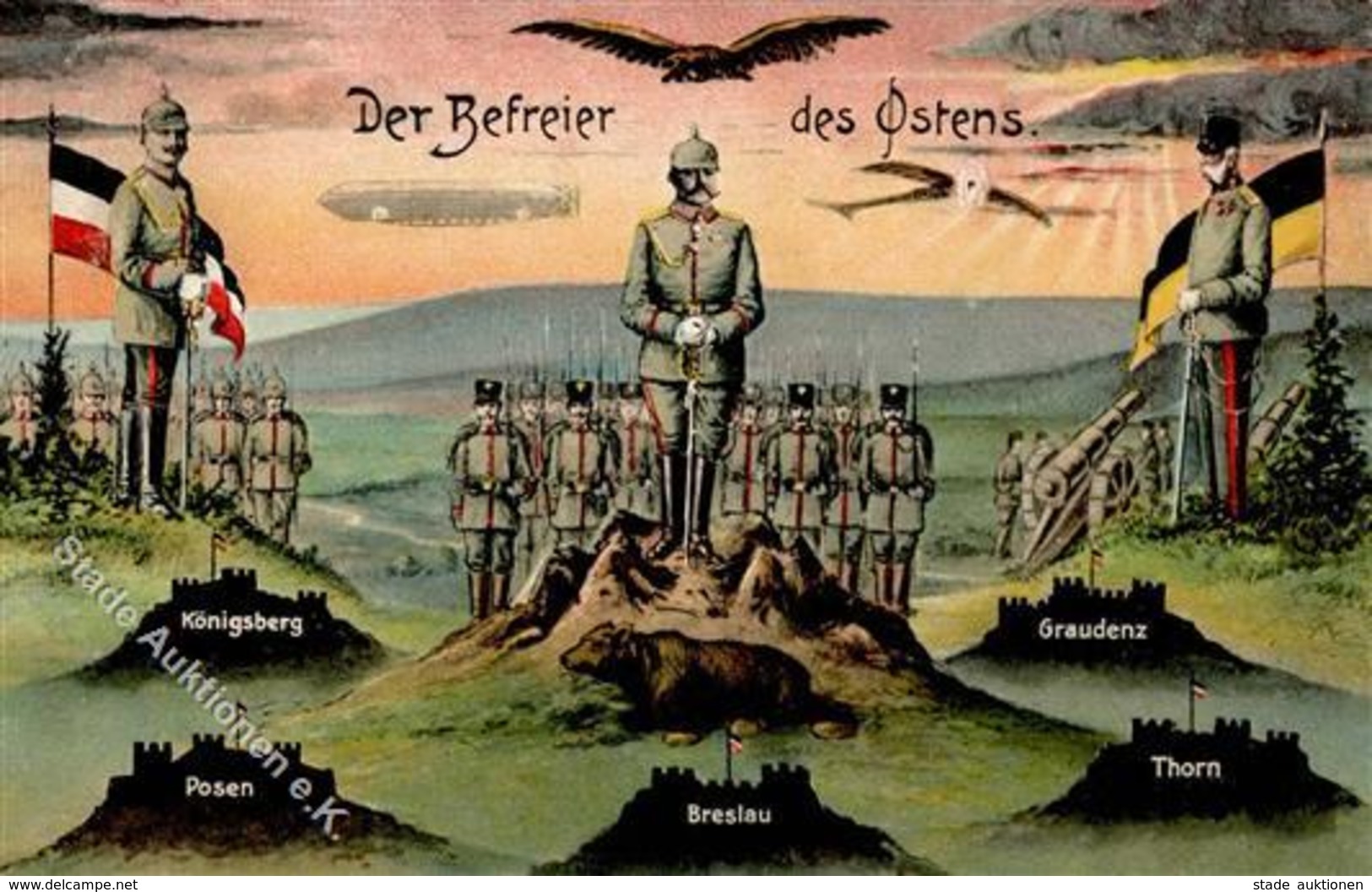 DER BEFREIER Des OSTENS - Mit Königsberg - Posen - Breslau Usw. I-II - Weltkrieg 1914-18