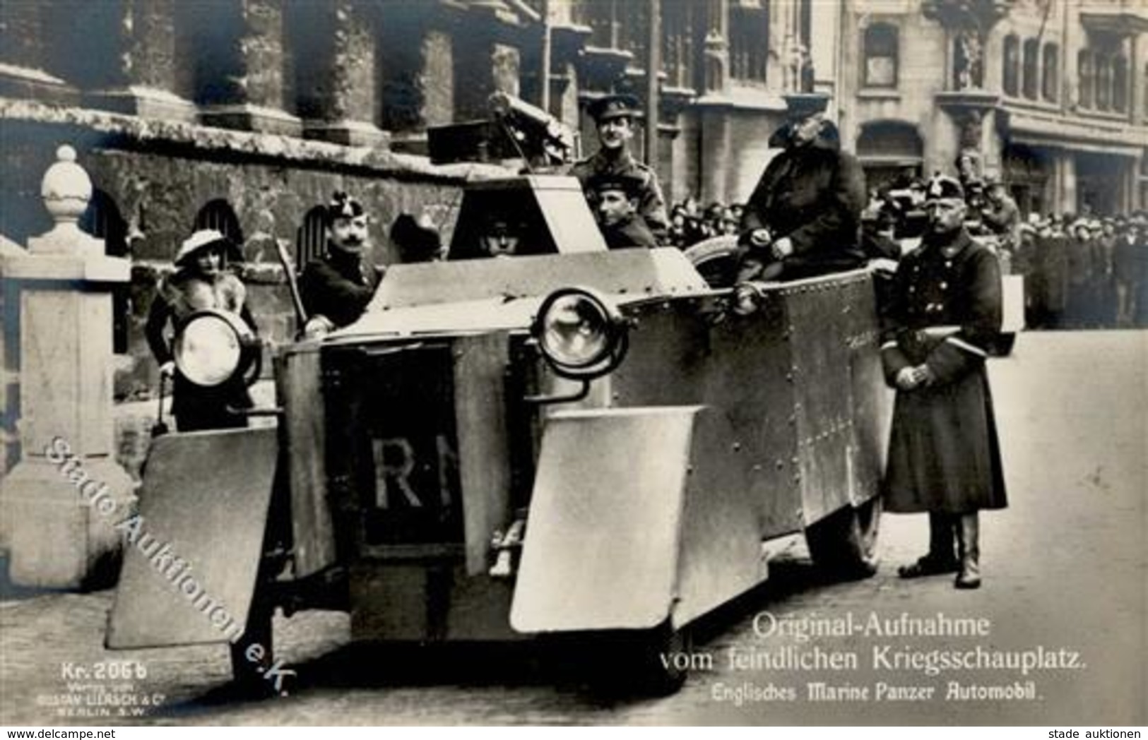 WK I Englisches Marine Panzer Automobil Foto AK I-II Réservoir - War 1914-18