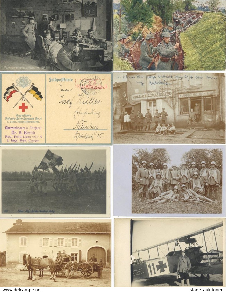 WK I Partie Mit Circa 200 Ansichtskarten I-II - War 1914-18