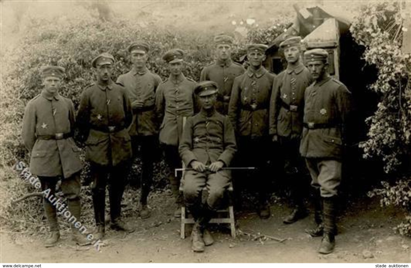 WK I Soldaten In Uniform  Foto AK I-II - Guerre 1914-18