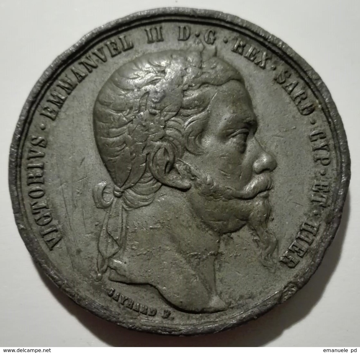 Medaglia Alleanza Franco Sarda Per L'Indipendenza D'Italia 1859 Medal Alliance France - Sardinia For Italy Indipendence - Altri & Non Classificati