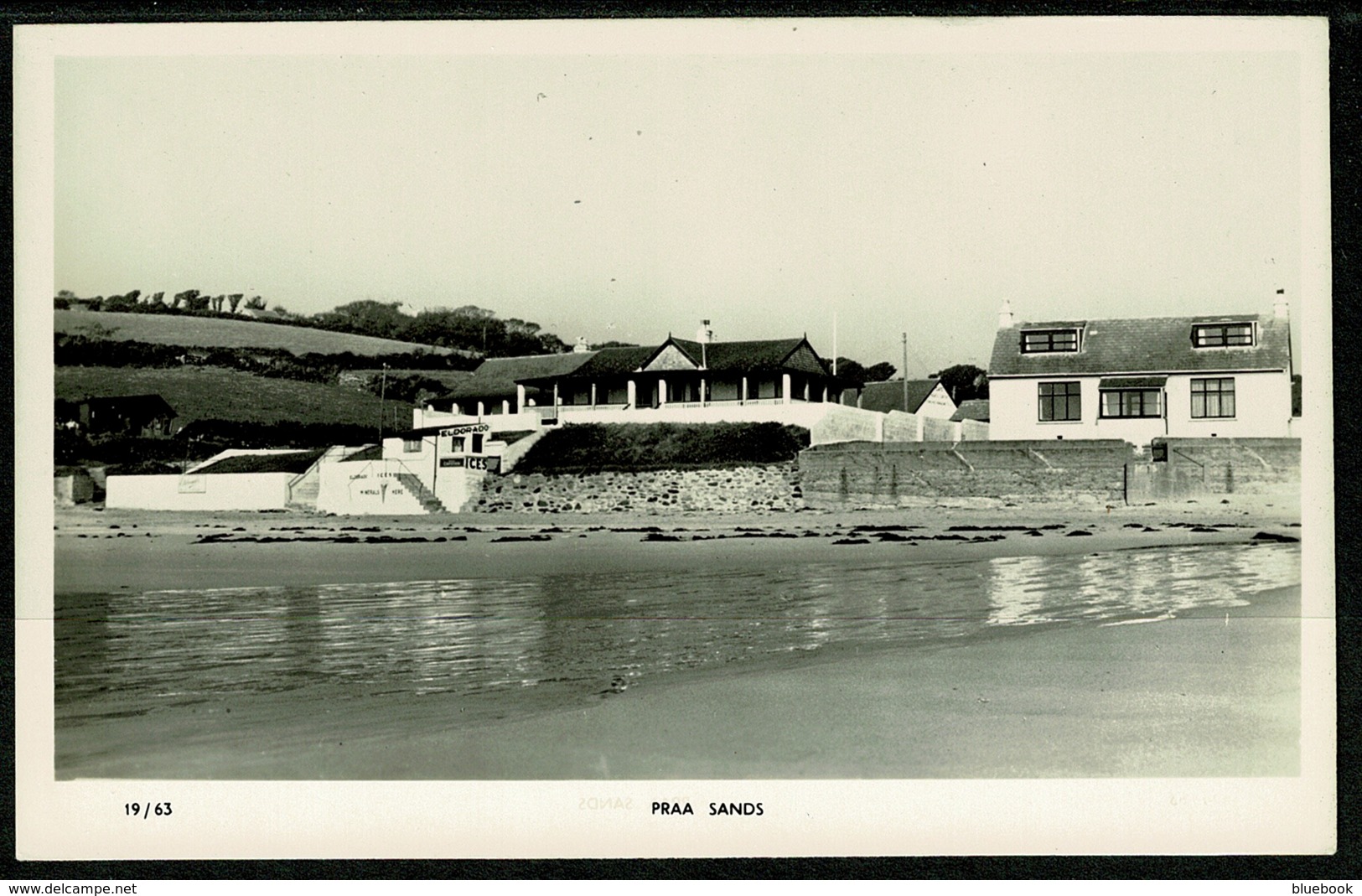 Ref 1249 - Real Photo Postcard - Buildings At Praa Sands Cornwall - Other & Unclassified
