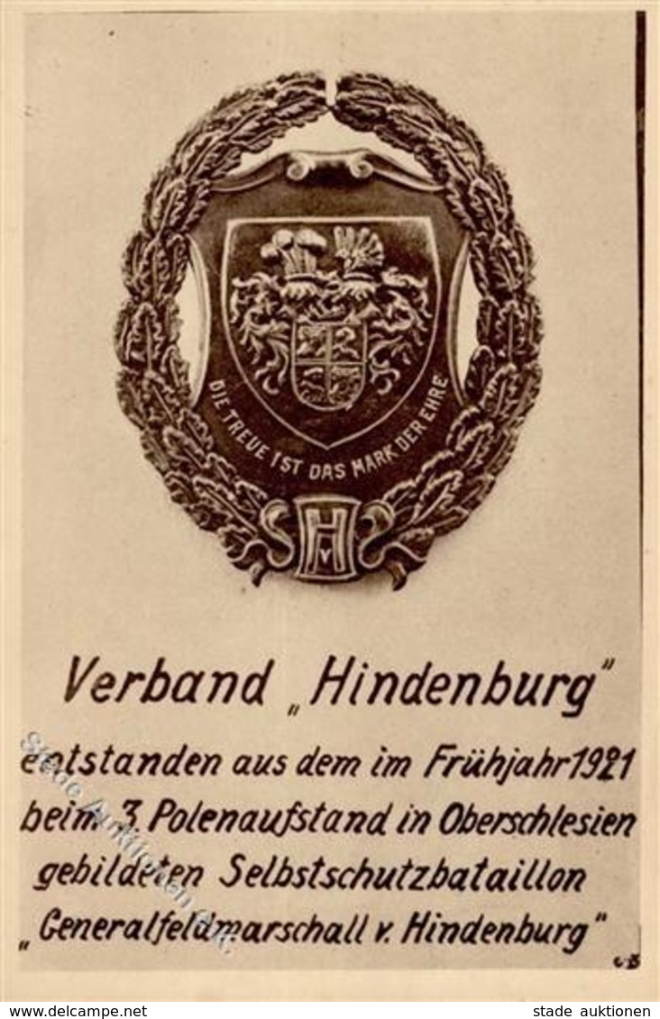 Regiment Freikorps Verband Hindenburg  I-II - Regiments