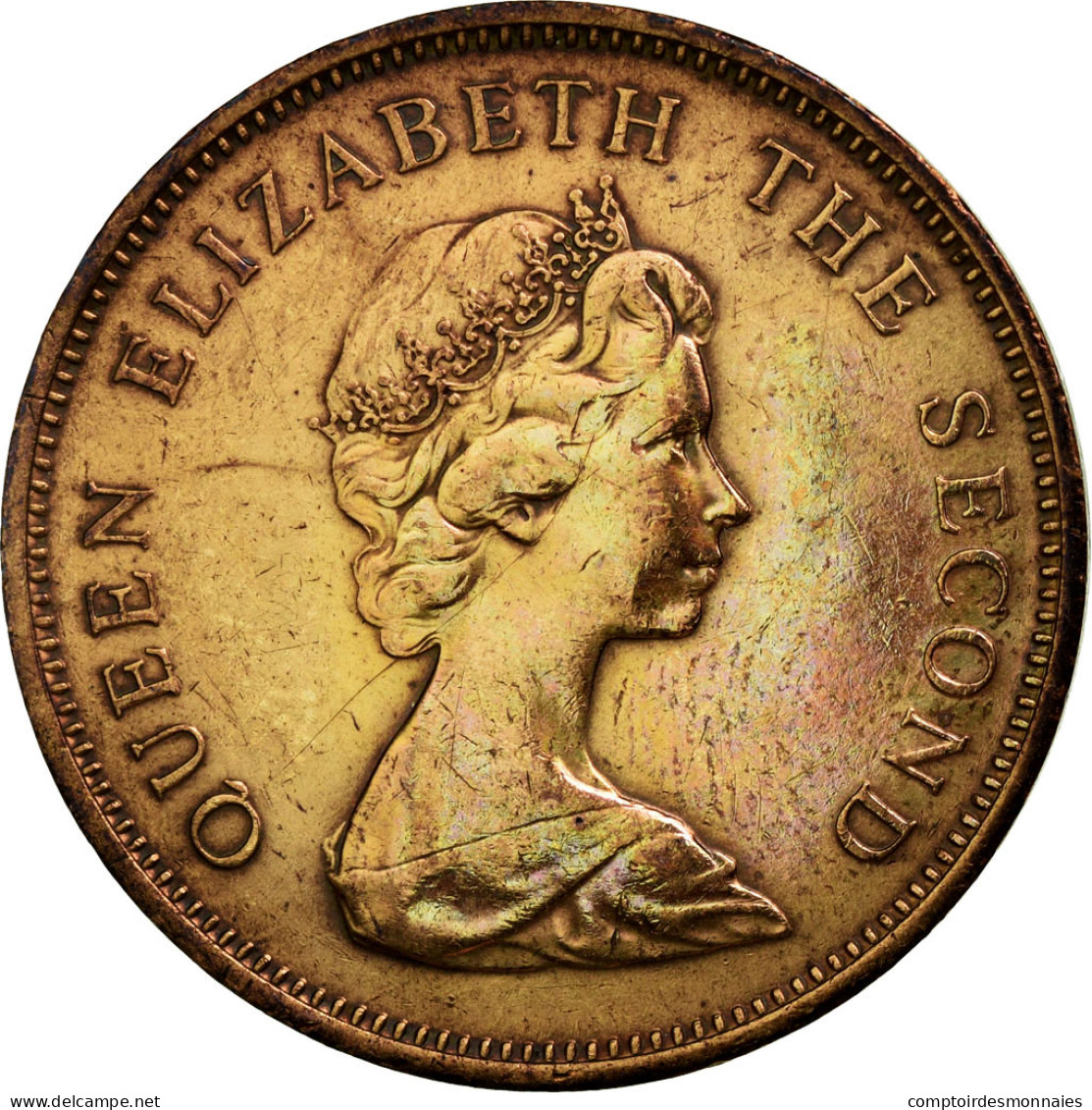 Monnaie, Jersey, Elizabeth II, 2 New Pence, 1975, TTB, Bronze, KM:31 - Jersey