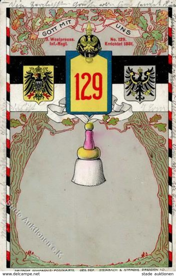 Regiment Graudenz Nr. 129 3. Westpr. Inf. Regt. I-II - Regiments