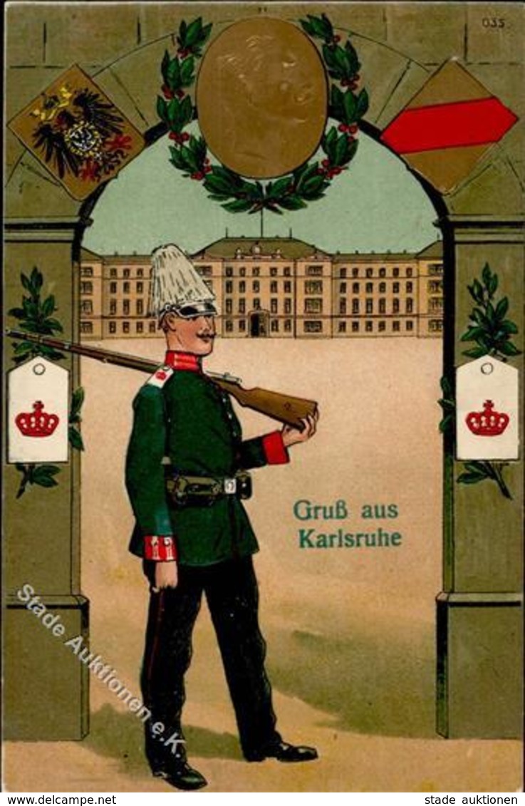 Regiment Karlsruhe (7500) 1915 I-II (fleckig) - Regiments