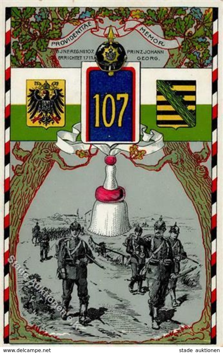 Regiment Leipzig (O7000) Nr. 107 Prinz Johann Inf. Regt. I-II - Regimenten