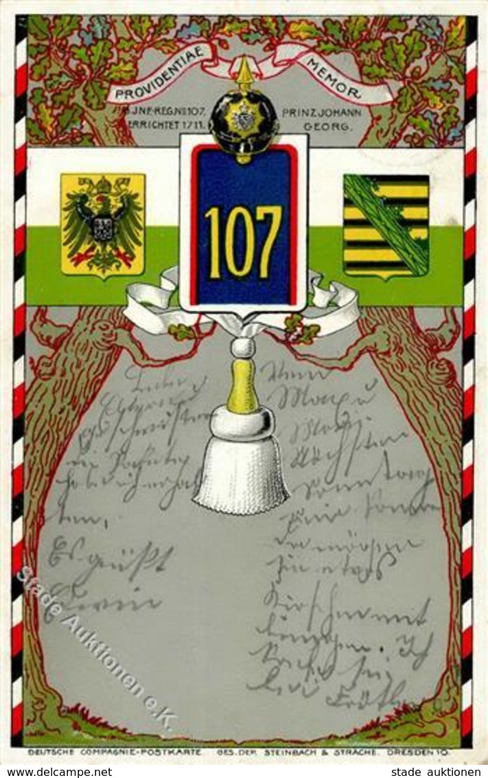 Regiment Leipzig (O7000) Nr. 107 Prinz Johann Inf. Regt. I-II - Regimente