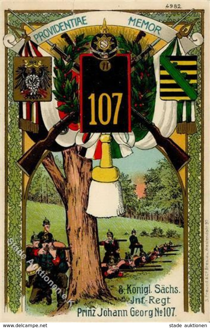 Regiment Leipzig (O7000) Nr. 107 Prinz Johann Inf. Regt. I-II (repariert) - Regimente