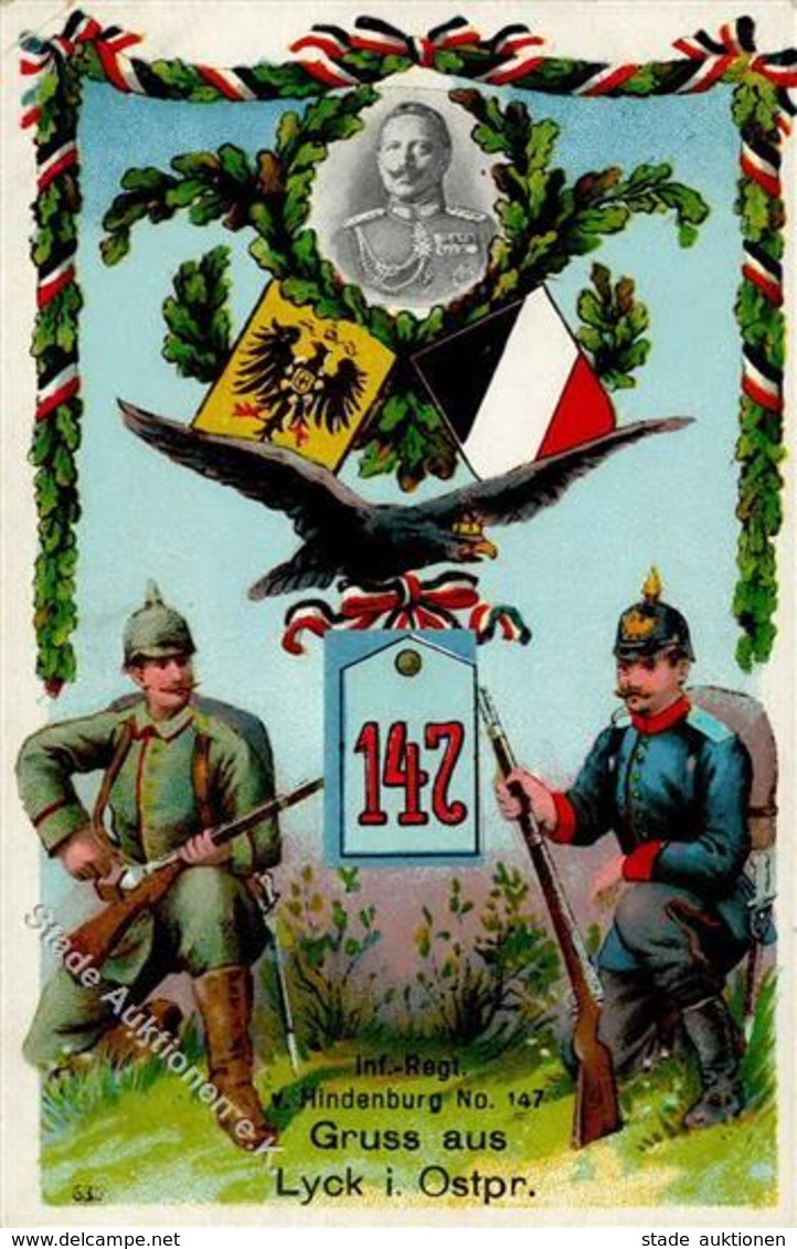 Regiment Lyck Nr. 147 Inf. Regt. V. Hindenburg  II (fleckig) - Regimente