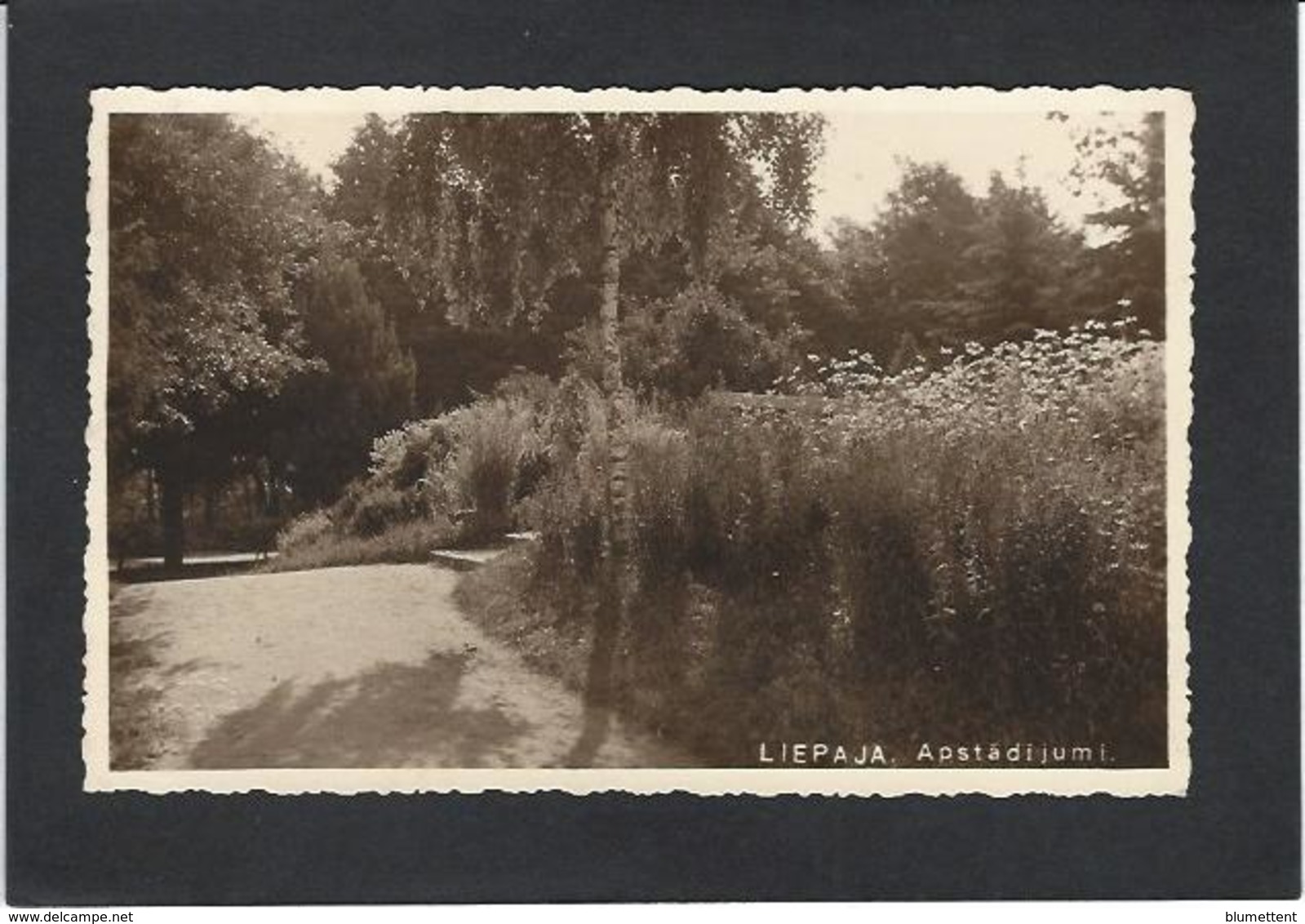 CPA Lettonie Latvija Latvia Non Circulé Carte Photo RPPC LIEPAJA - Lettonie