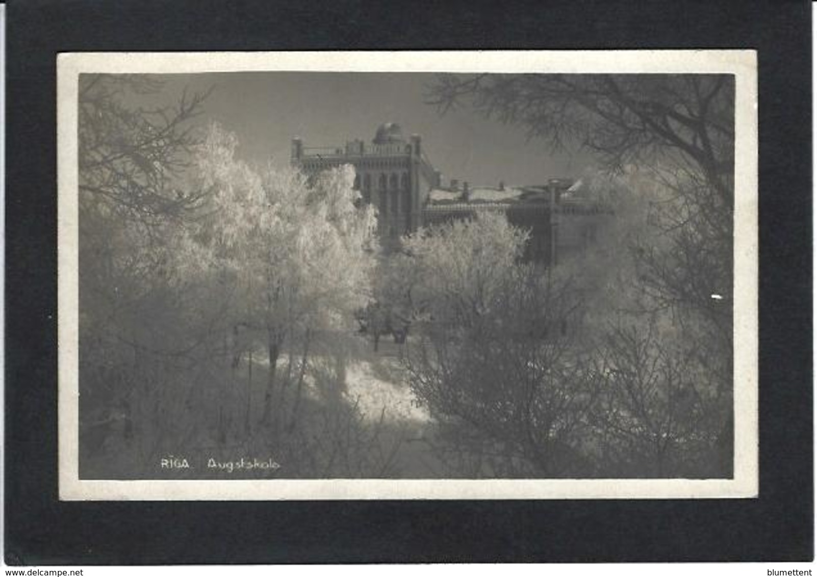 CPA Lettonie Latvija Latvia Non Circulé Carte Photo RPPC RIGA - Lettonie