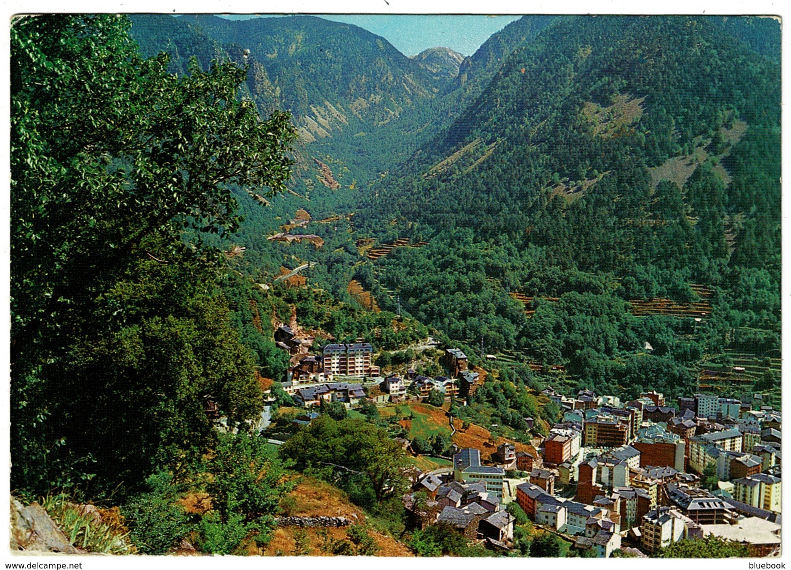 Ref 1249 - 1984 Engordany Andorra Postcard - 1.70f Rate To England - Good Slogan - Andorra