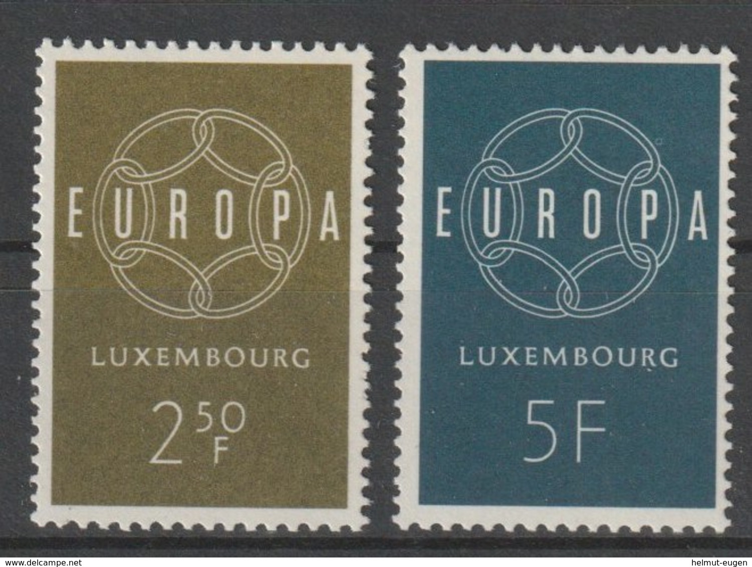 MiNr. 609 - 610  Luxemburg 1959, 19. Sept. Europa. - Unused Stamps