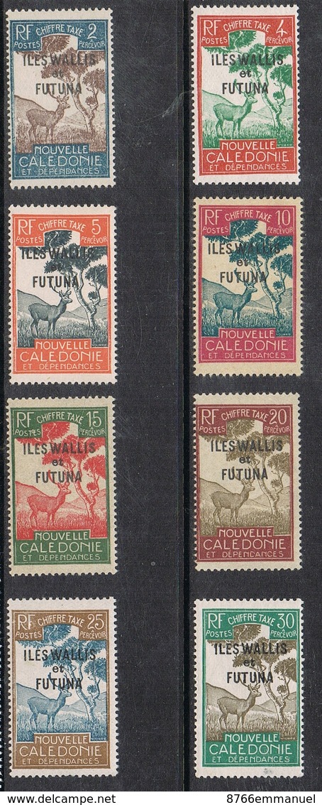 WALLIS-ET-FUTUNA TAXE N°11 A 18 N* - Timbres-taxe