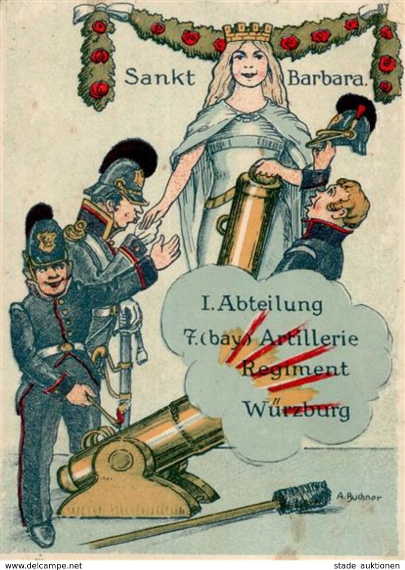 Regiment Würzburg (8700) Nr. 7 Bayr. Artl. Regt.    II (fleckig, Marke Entfernt) - Regimente