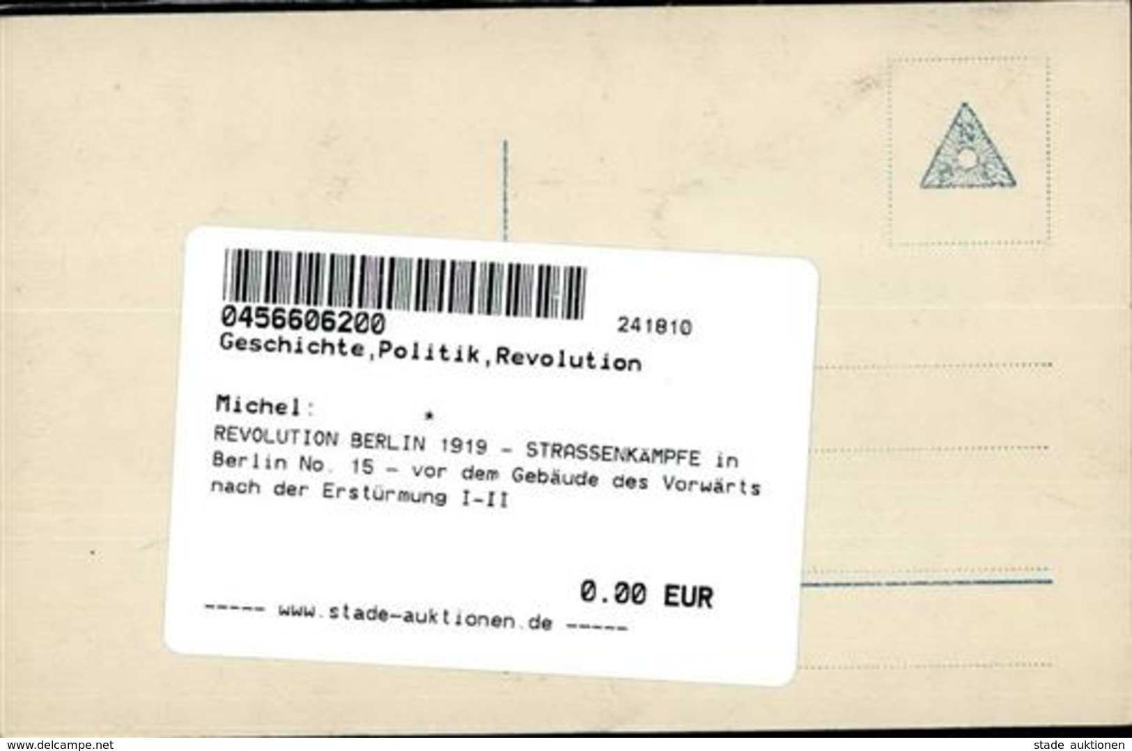 REVOLUTION BERLIN 1919 - STRASSENKÄMPFE In Berlin No. 15 - Vor Dem Gebäude Des Vorwärts Nach Der Erstürmung I-II - Warships