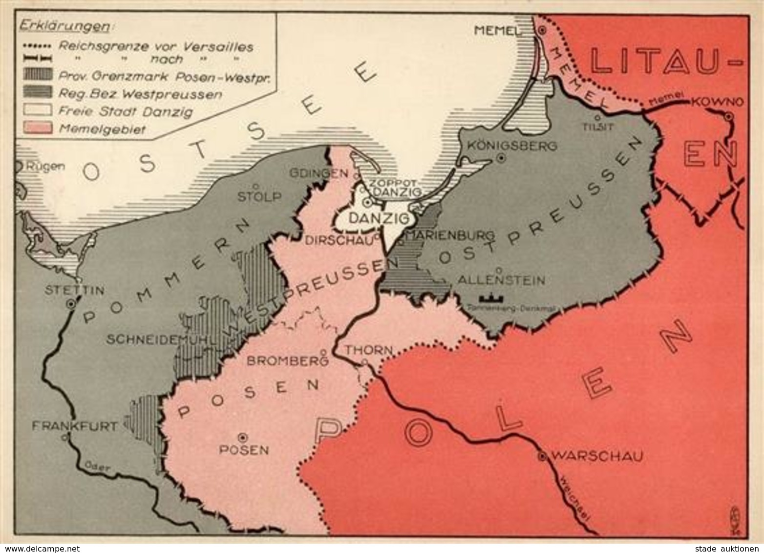 NS-LANDKARTE WK II - DANZIGS KAMPF Nr. 6 - I-II - Weltkrieg 1939-45