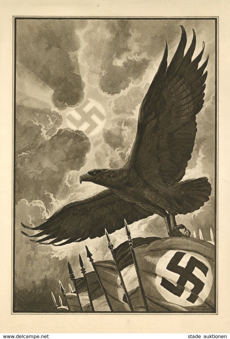 Propaganda WK II - NS-TELEGRAMM Zum 21.März 1933 - Gebr. 1935 I-II - War 1939-45