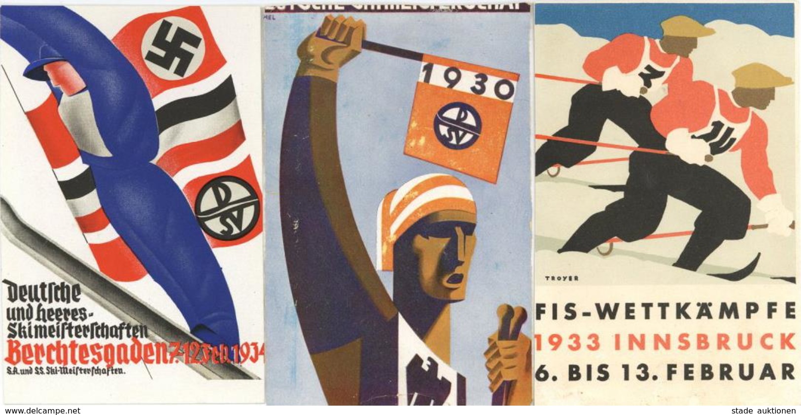 Propaganda WK II 3 Ansichtskarten Alle Rundherum Beschnitten II - War 1939-45