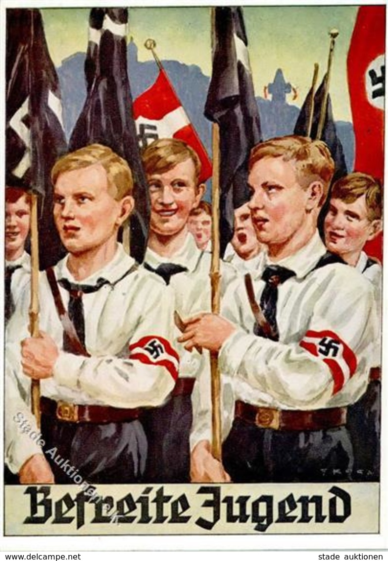 Propaganda WK II Befreite Jugend Künstler-Karte I-II - War 1939-45