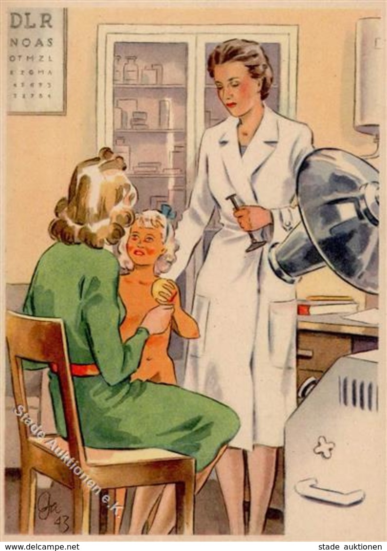 Propaganda WK II Frauen Schaffen Für Euch Die Ärztin Sign.Gagelmann Künstlerkarte I- Femmes - War 1939-45