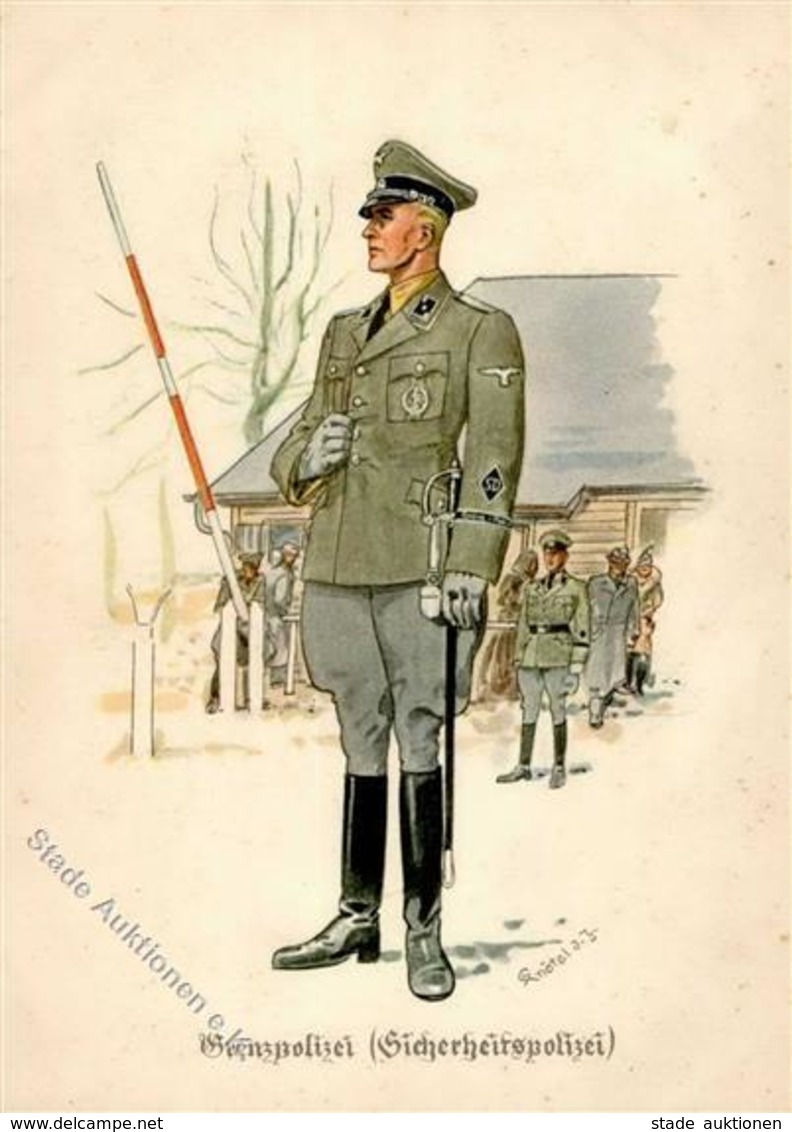 Propaganda WK II Grenzpolizei (Sicherheitspolizei) I-II - War 1939-45