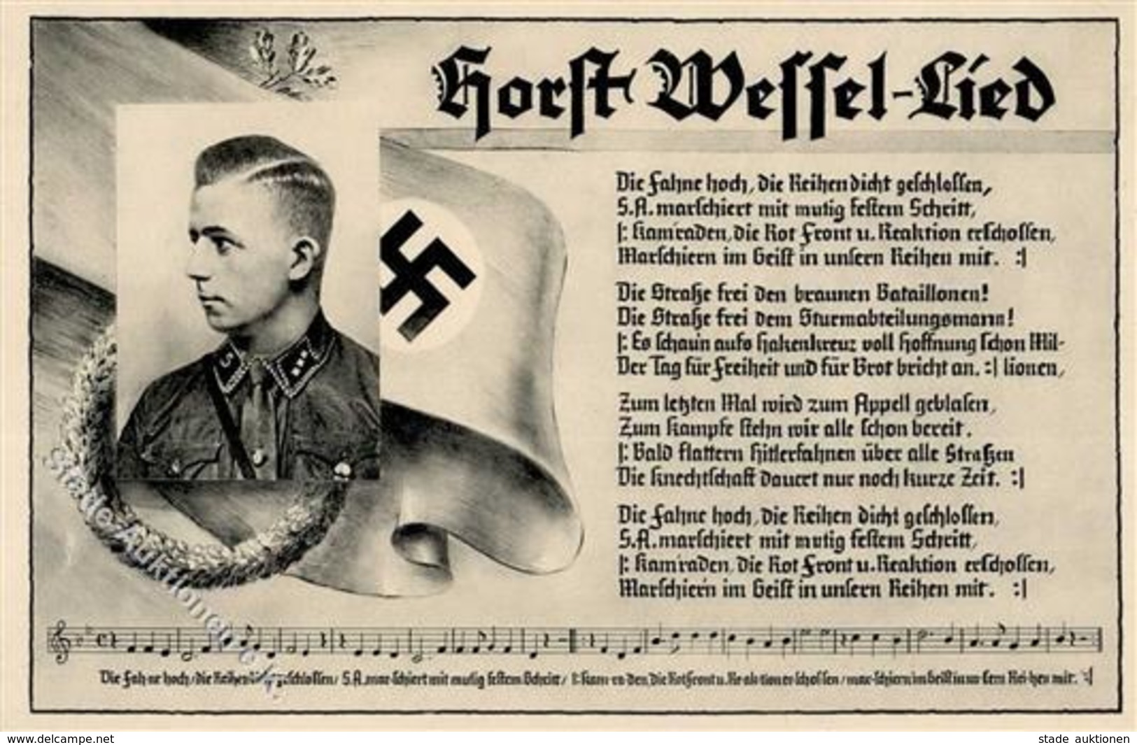 Propaganda WK II Horst Wessel Lied I-II - Weltkrieg 1939-45