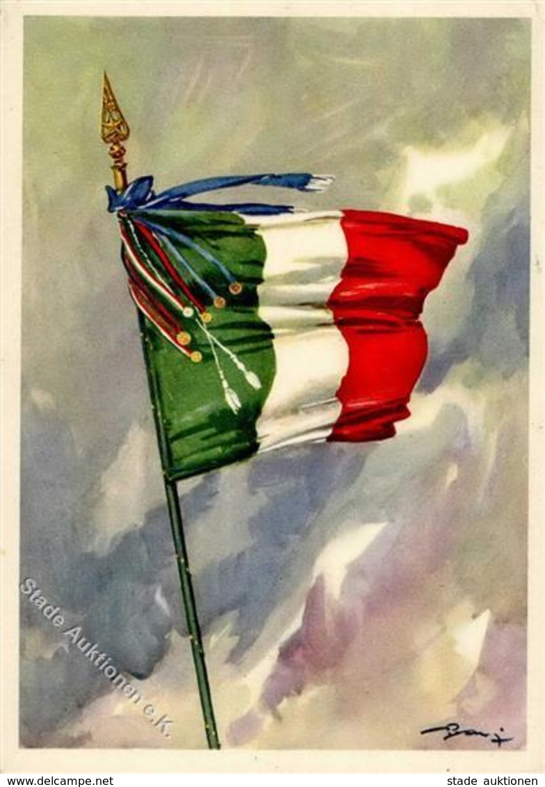 Propaganda WK II Italien Künstlerkarte I-II - Guerre 1939-45