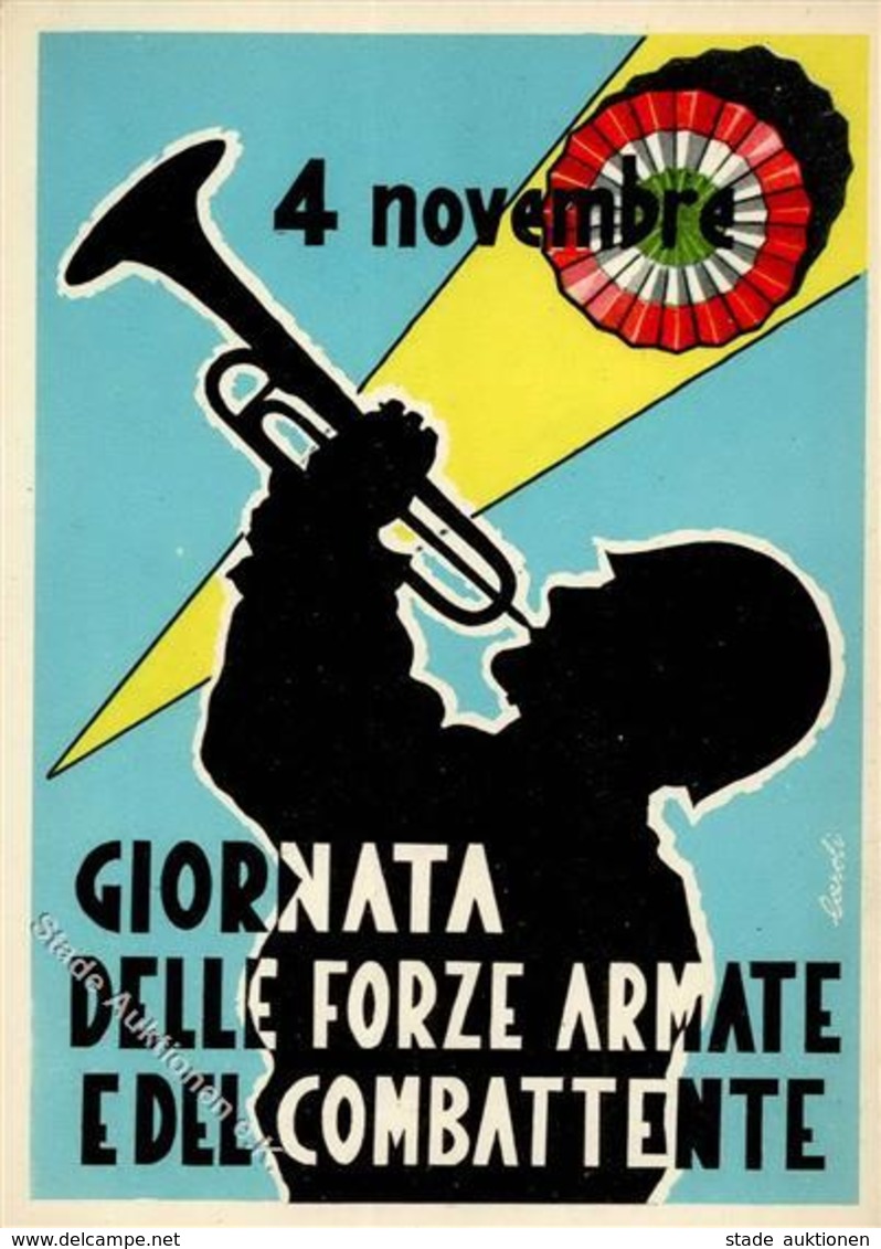 Propaganda WK II Italien Künstlerkarte I-II - Guerre 1939-45