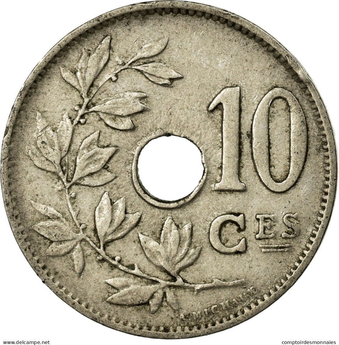 Monnaie, Belgique, 10 Centimes, 1921, TB+, Copper-nickel, KM:85.1 - 10 Centimes