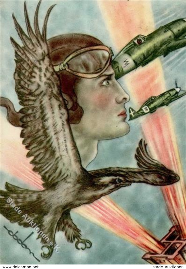 Propaganda WK II Italien Mak TT 100 Künstlerkarte I-II - War 1939-45