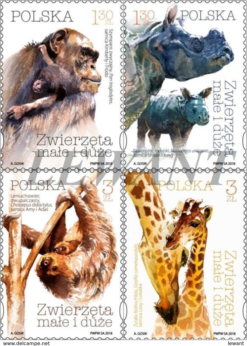 2018.12.28. Small And Large Animals - MNH - Unused Stamps