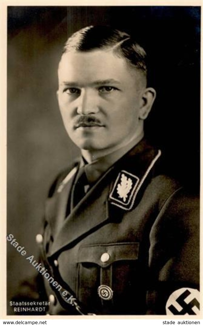 Propaganda WK II Reinhardt Staatssekretär PH  Foto AK I-II - War 1939-45