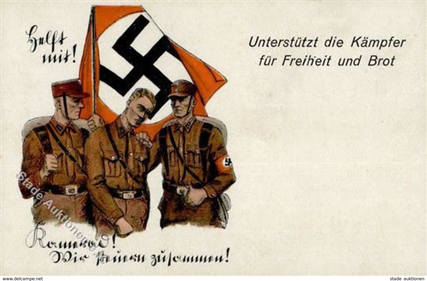 Propaganda WK II Unterstützt Die Kämpfer Für Freiheit Und Brot I- - Guerre 1939-45