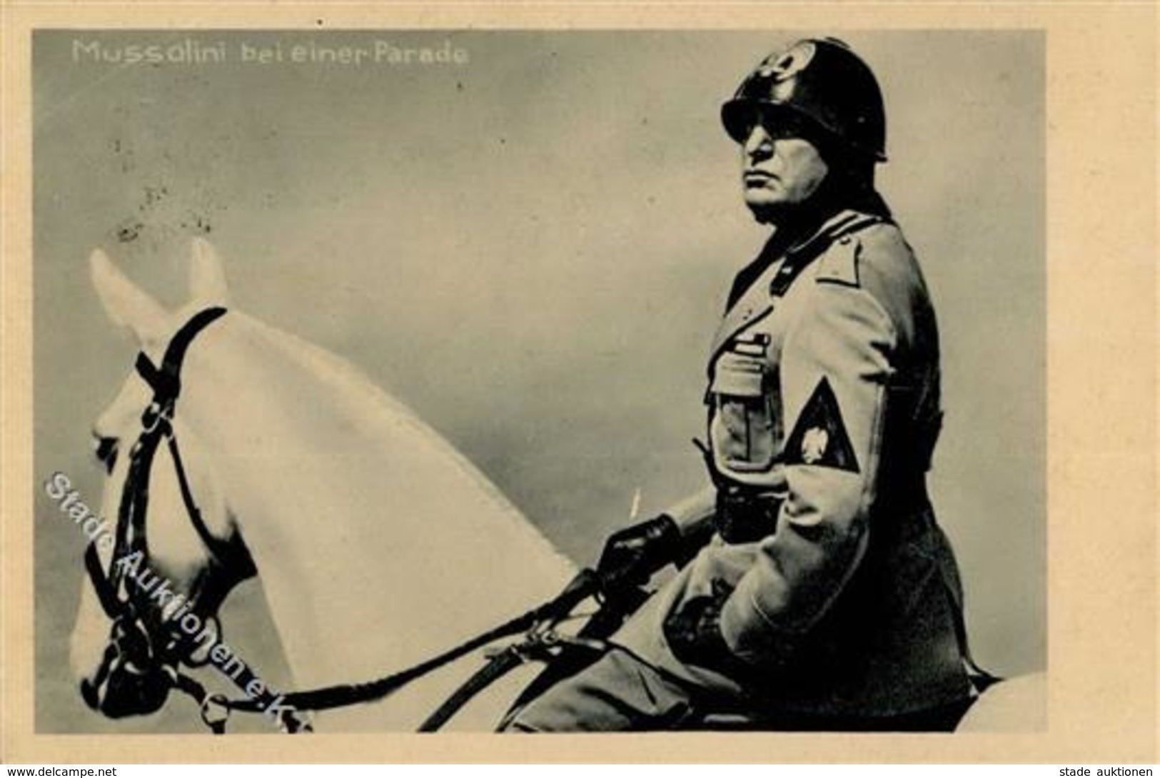 Mussolini Bei Einer Parade WK II I-II - War 1939-45