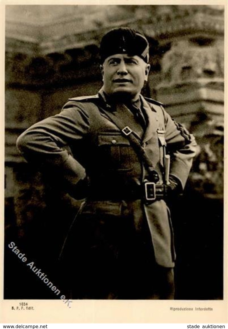 Mussolini WK II  Foto AK I-II - War 1939-45