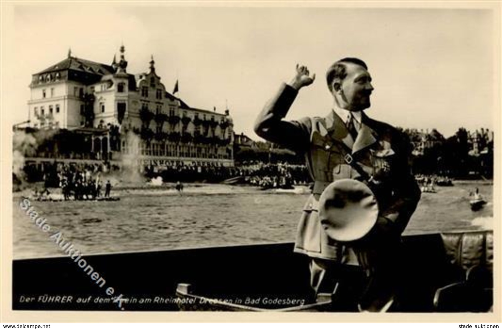 Hitler Bad Godesberg (5300) Rheinhotel WK II PH D 9 Foto AK I-II - War 1939-45